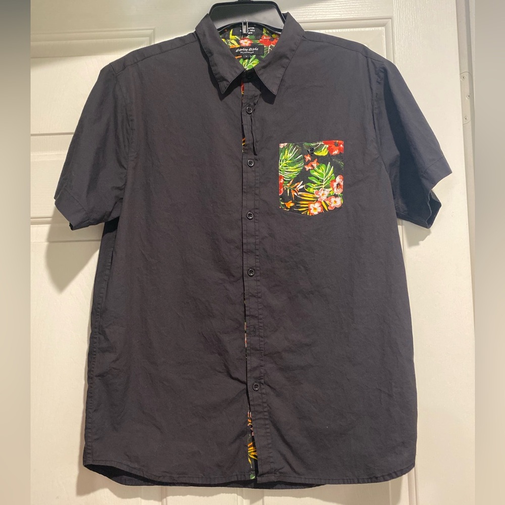 💥Eighty Eight Platinum short sly button down shirt men’s large